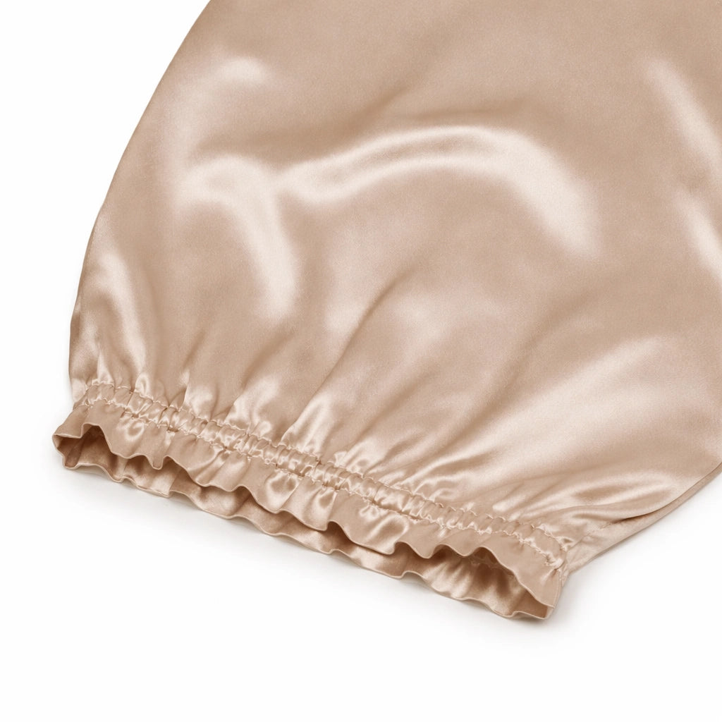 Gorro de seda para dormir para cabello largo