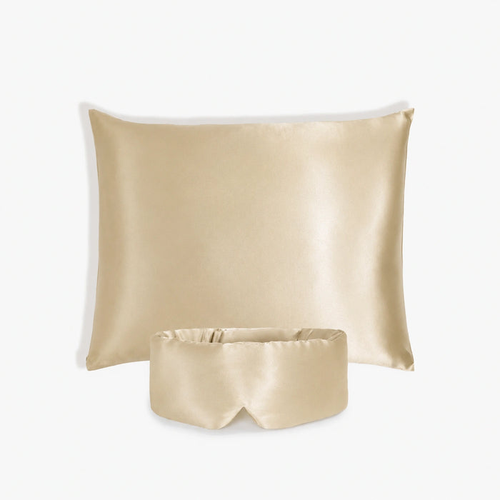 Deep Sleep Bundle - 100% silk pillowcase and wrap-around sleep mask