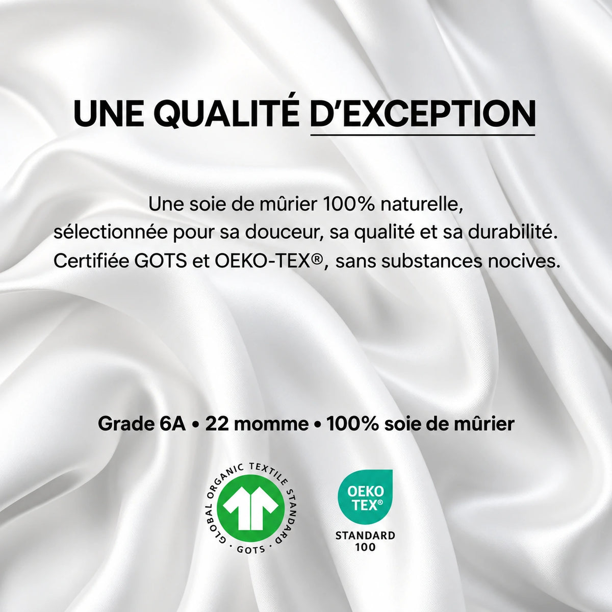 Champagne Doré - Brume d'Argent - Vert Impérial - Gris Ardoise - Bleu Nuit - Pétale de Rose - Blanc Nacré 